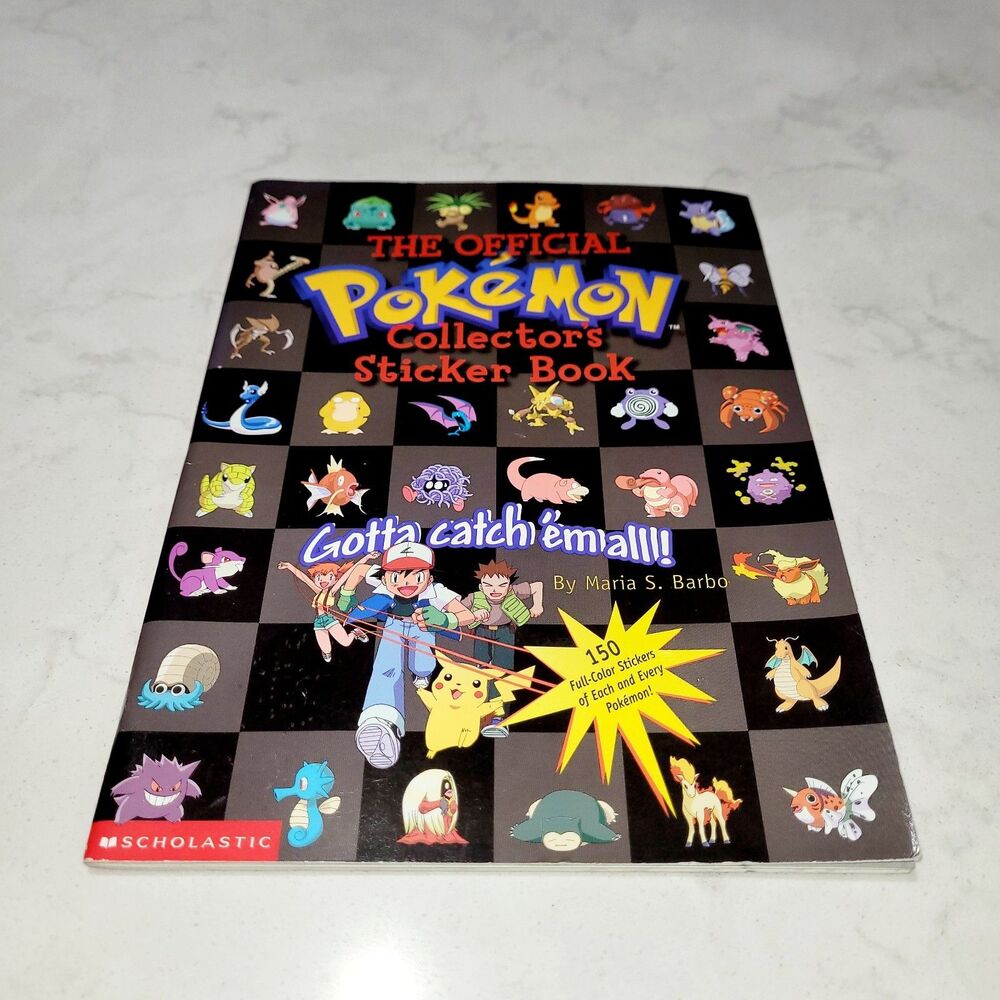NEW VTG 1999 The Official Pokemon Collector's Sticker Book by Maria S Barbo